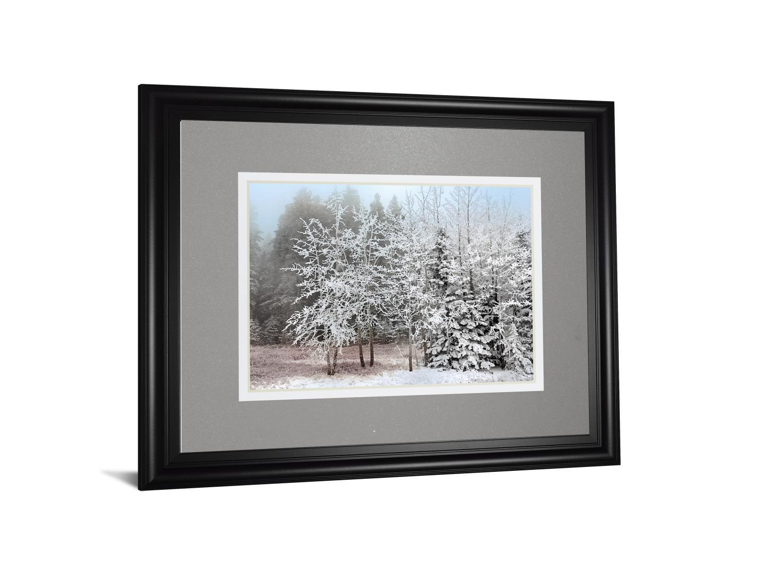 Frosty Morning By Mike Jone - Framed Print Wall Art - White