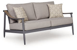Ocean Beach - Loveseat With Cushion - Gray