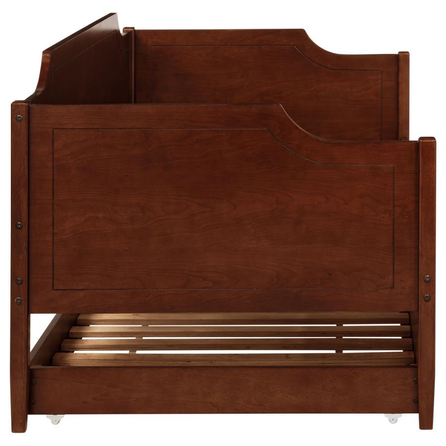 Redding - Wood Twin Daybed With Trundle - Cherry by Coaster Fine Furniture | Bel Furniture