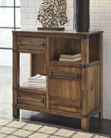 Roybeck - Light Brown / Bronze - Accent Cabinet by Signature Design by Ashley® | Bel Furniture