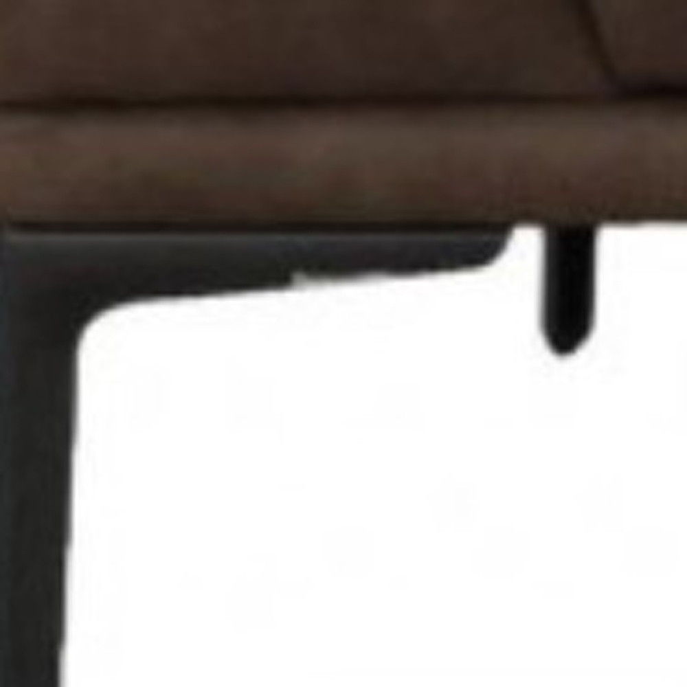 Modern Loveseat With Removable Cushions - Brown