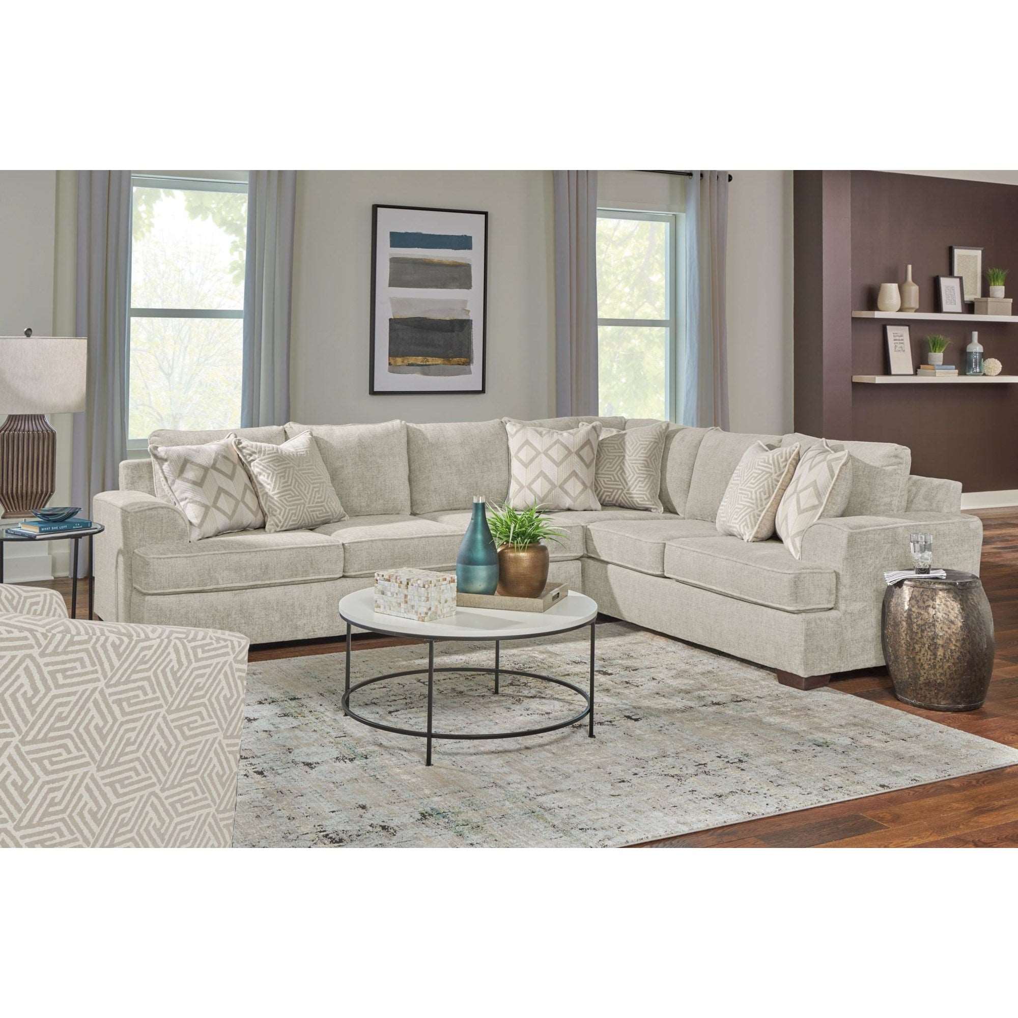 2 PIECE SECTIONAL - RITZY NATURAL