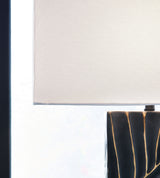 Bartlen - Black / Gold Finish - Poly Table Lamp by Signature Design by Ashley® | Bel Furniture