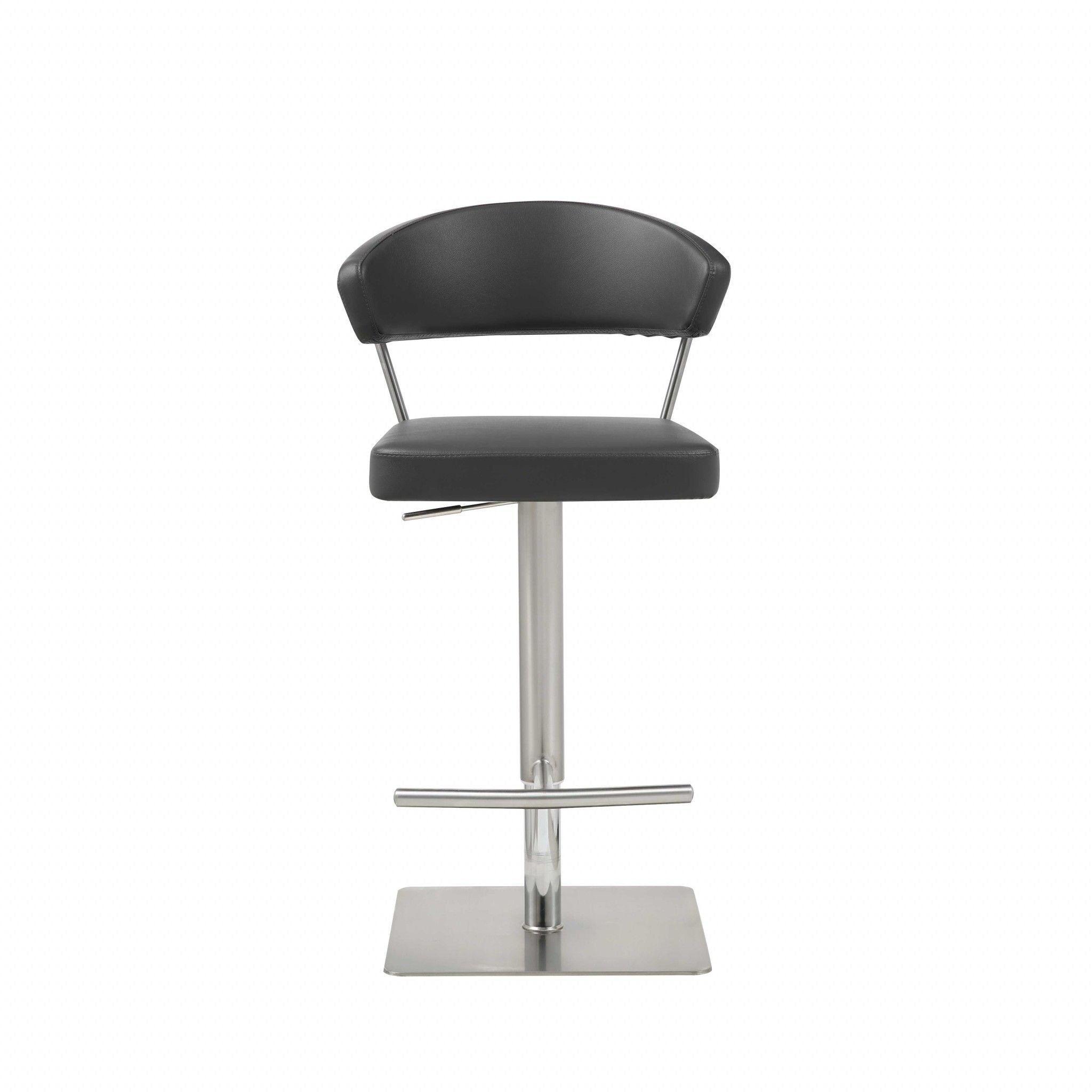 Stainless Steel Bar Chair - Black / Silver