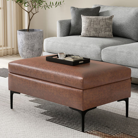 Rebecca - Multifunctional Coffee Table Storage Ottoman With Lift Up Lid - view 24