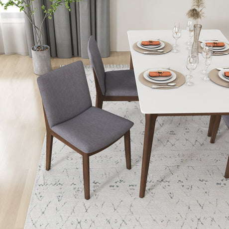 Laura - Mid-Century Modern Solid Wood Dining Chair (Set of 2) - view 25