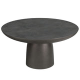 Alexa - Cast Aluminum Coffee Table - Black by Simpli-Home | Bel Furniture