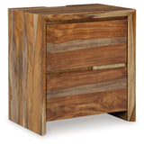 Dressonni - Brown - Two Drawer Night Stand by Signature Design by Ashley® | Bel Furniture