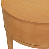 Cabana - Round Cane Storage Side Table - Natural Brown Oak by Jennifer Taylor Home | Bel Furniture