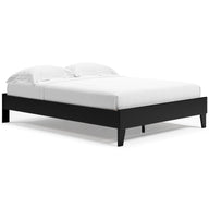Finch - Platform Bed Black Queen by Signature Design by Ashley® | Bel Furniture