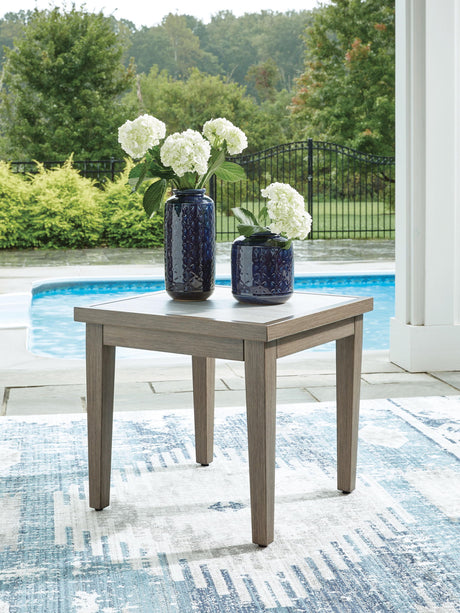 Rainier Ranch - Square End Table - Brown / Beige - view 2