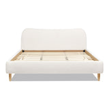 Roman - Curved Headboard Upholstered Platform Bed by Jennifer Taylor Home | Bel Furniture