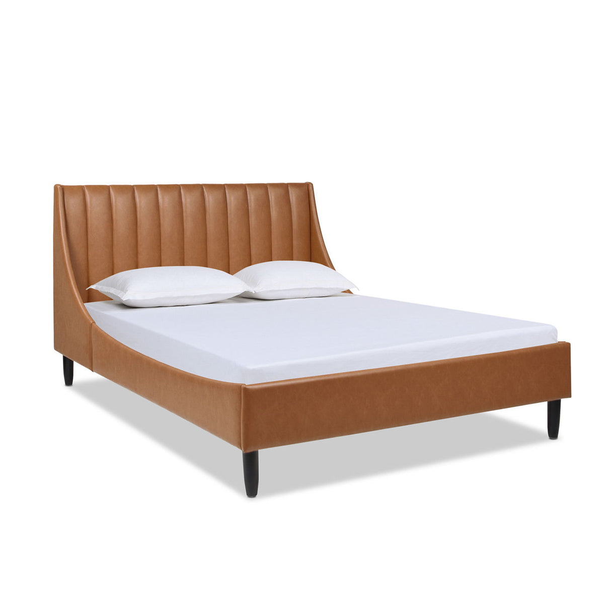 Aspen - Vertical Tufted Modern Headboard Platform Bed Set by Jennifer Taylor Home | Bel Furniture
