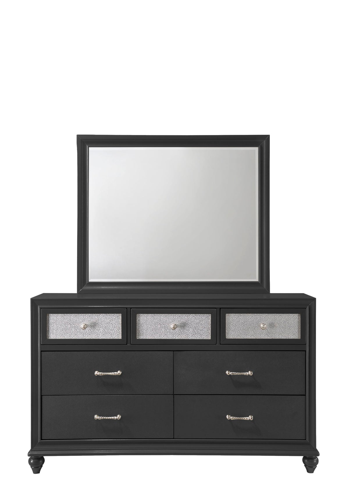 Lila - Bedroom Dresser Black by Crown Mark | Bel Furniture