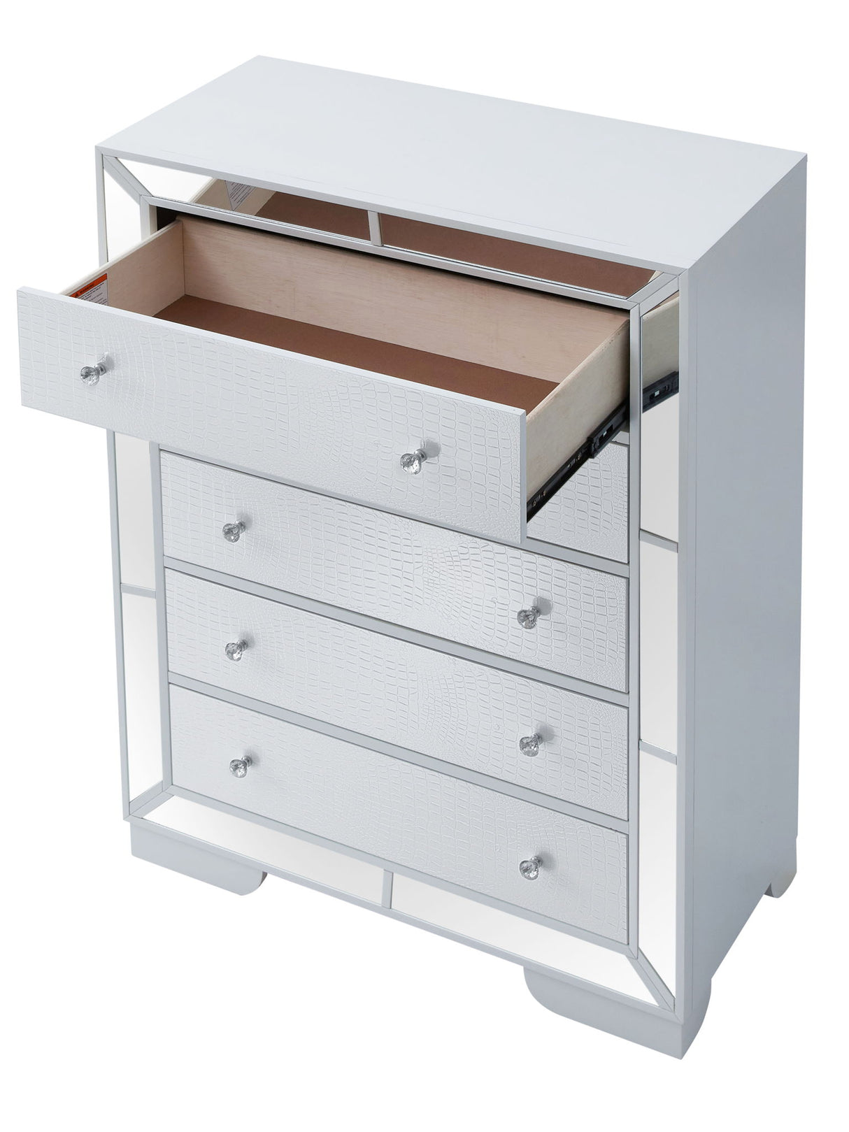 Sleek Contemporary Storage Chest - White by Glory Furniture | Bel Furniture