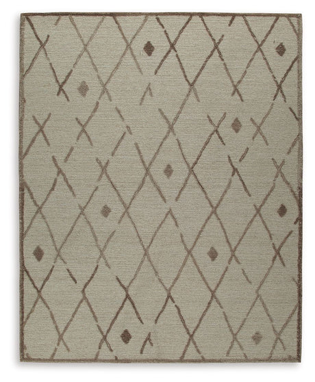 Guyford - Rug Dark Brown 8' x 10' by Signature Design by Ashley® | Bel Furniture