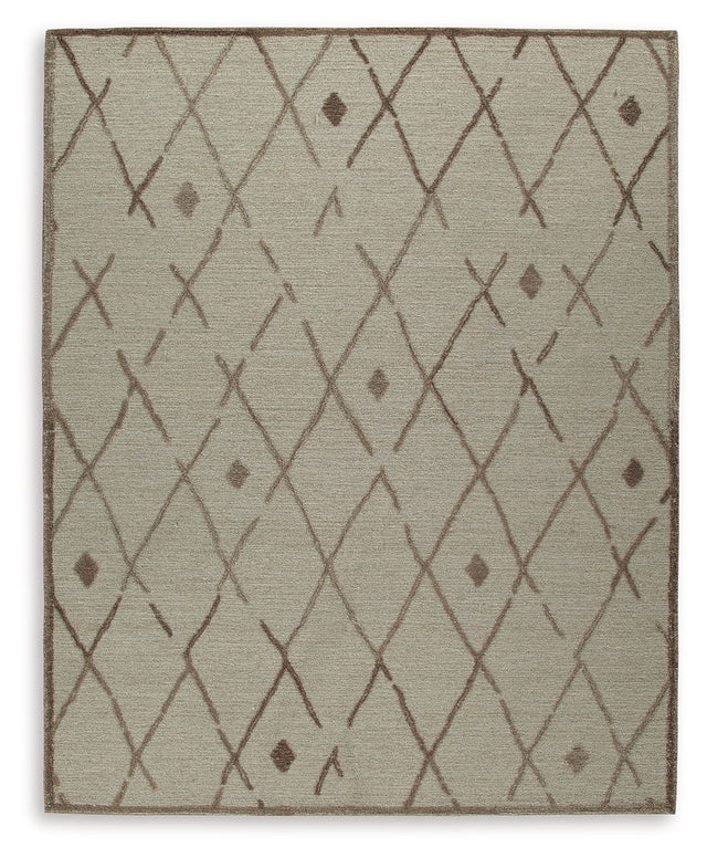 Guyford - Rug Dark Brown 8' x 10' by Signature Design by Ashley® | Bel Furniture