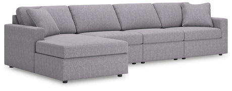 Modmax - Granite - Sectional Gray 4 Pc. Sectional With Laf Corner Chaise by Signature Design by Ashley® | Bel Furniture