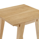 Japandi - Minimal Solid Wood Side Table by Walker Edison | Bel Furniture