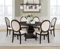 Twyla - Round Wood Dining Room Table Set