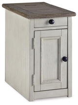 Bolanburg - Chair Side End Table White 1 Drawer, 1 Door by Signature Design by Ashley® | Bel Furniture