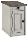 Bolanburg - Chair Side End Table White 1 Drawer, 1 Door by Signature Design by Ashley® | Bel Furniture