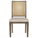 Matisse - Woven Rattan Back Dining Side Chair Brown (Set of 2) - Dark Brown by Coaster Fine Furniture | Bel Furniture