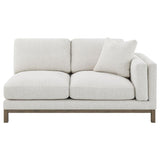 Geneva - Boucle Upholstered Sectional Chaise Sofa - Sand by Coaster Fine Furniture | Bel Furniture
