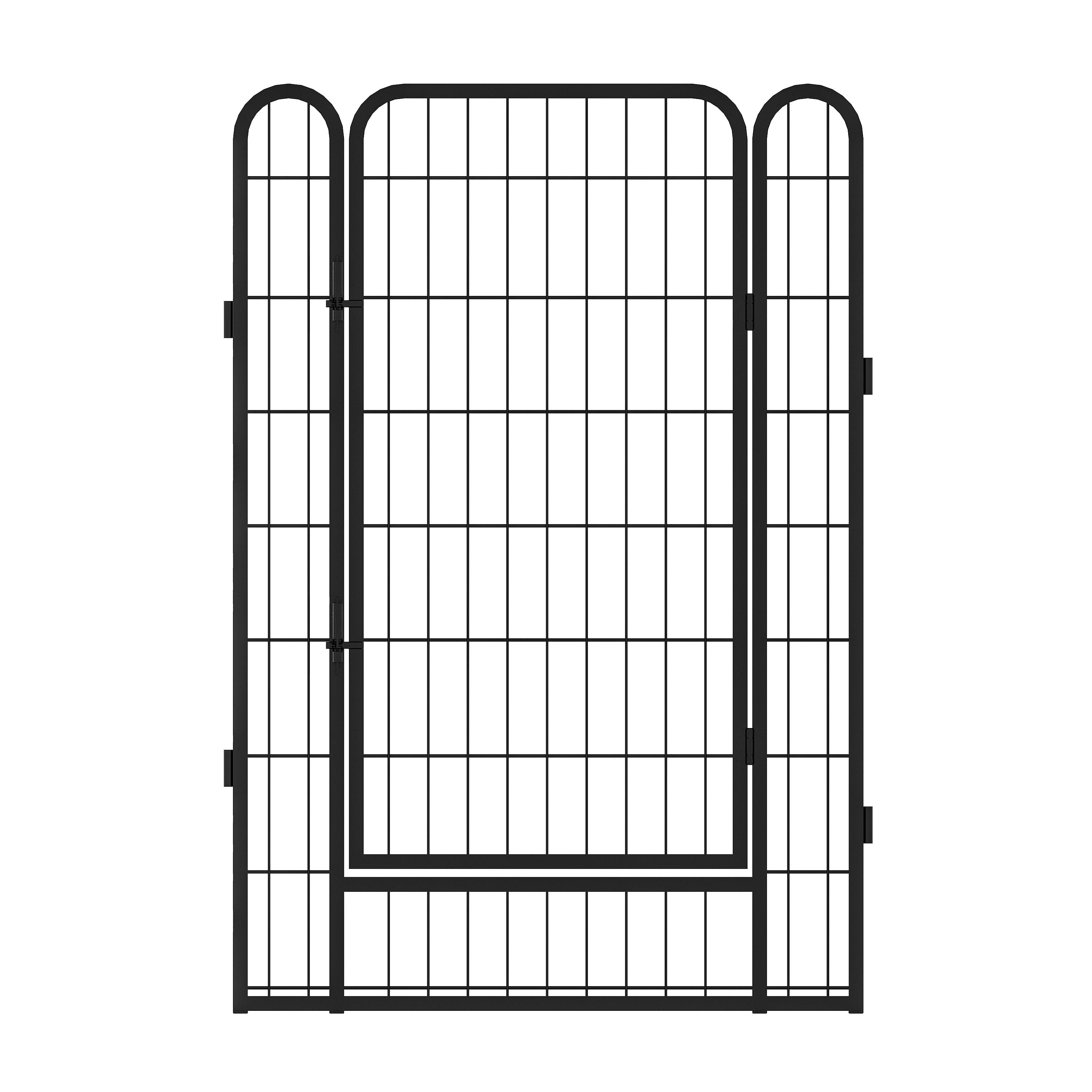 Heavy Duty Metal Playpen With Door, Dog Fence Pet Exercise Pen