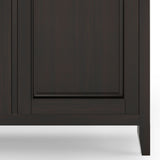 Amherst - Wide 3 Door Storage Cabinet - Hickory Brown by Simpli-Home | Bel Furniture