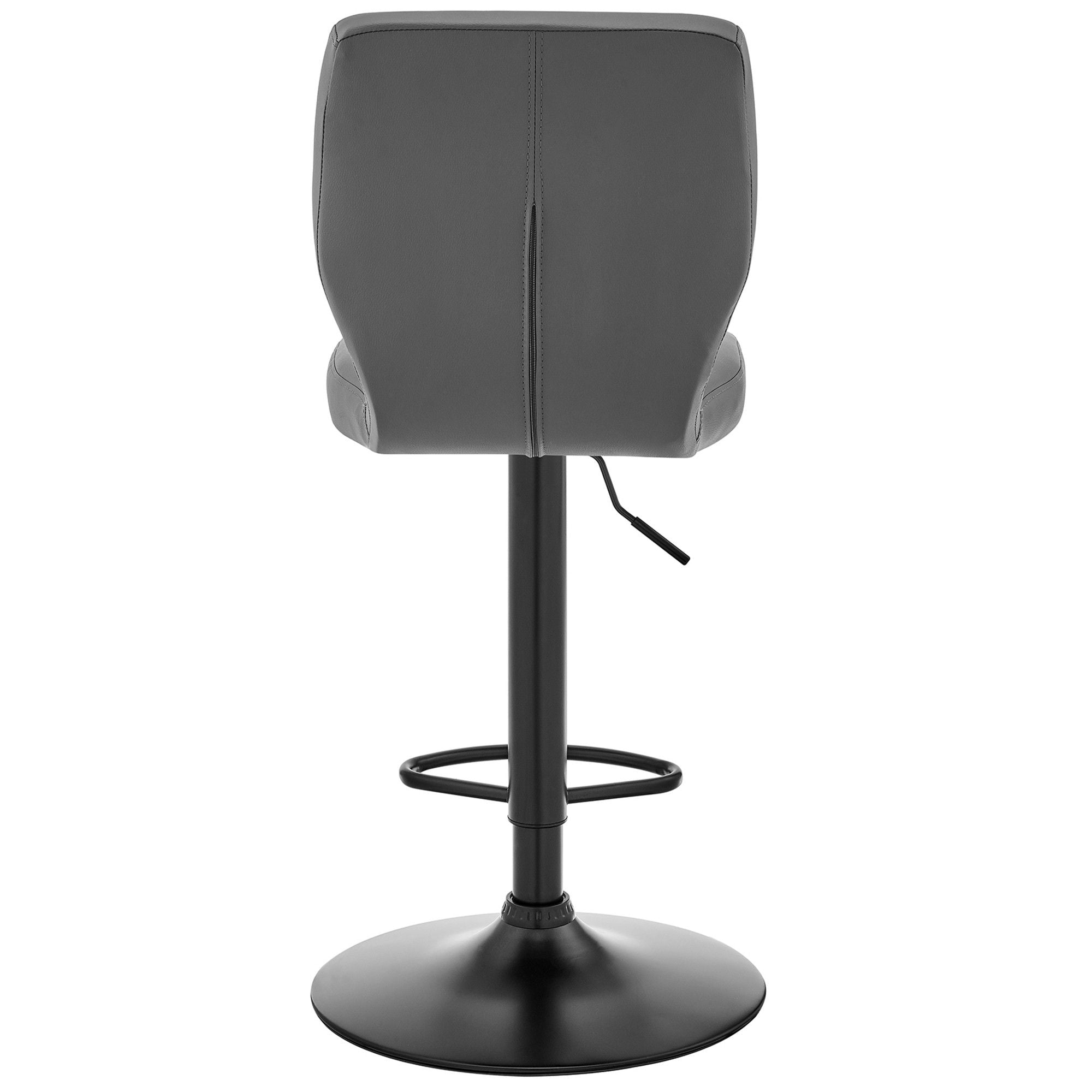 46" Swivel Adjustable Height Bar Chair - Gray / Black