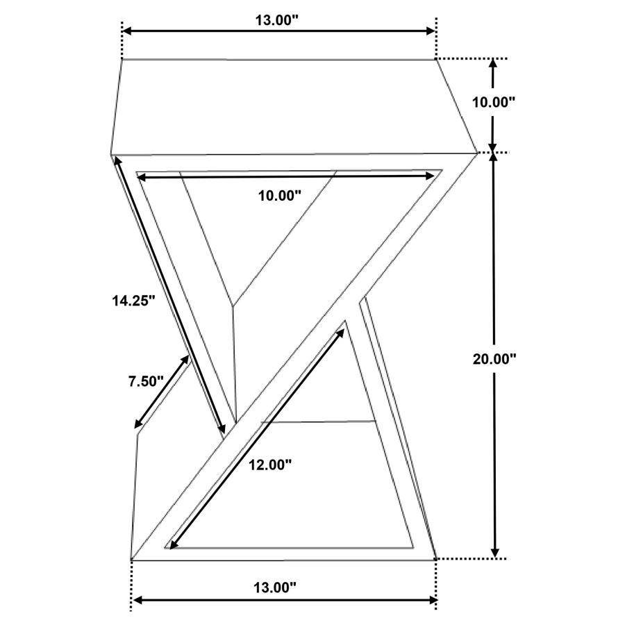 Lily - Solid Reclaimed Wood Accent Side Table - Natural by CoasterEveryday | Bel Furniture