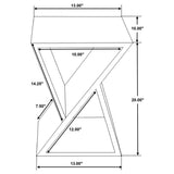 Lily - Solid Reclaimed Wood Accent Side Table - Natural by CoasterEveryday | Bel Furniture