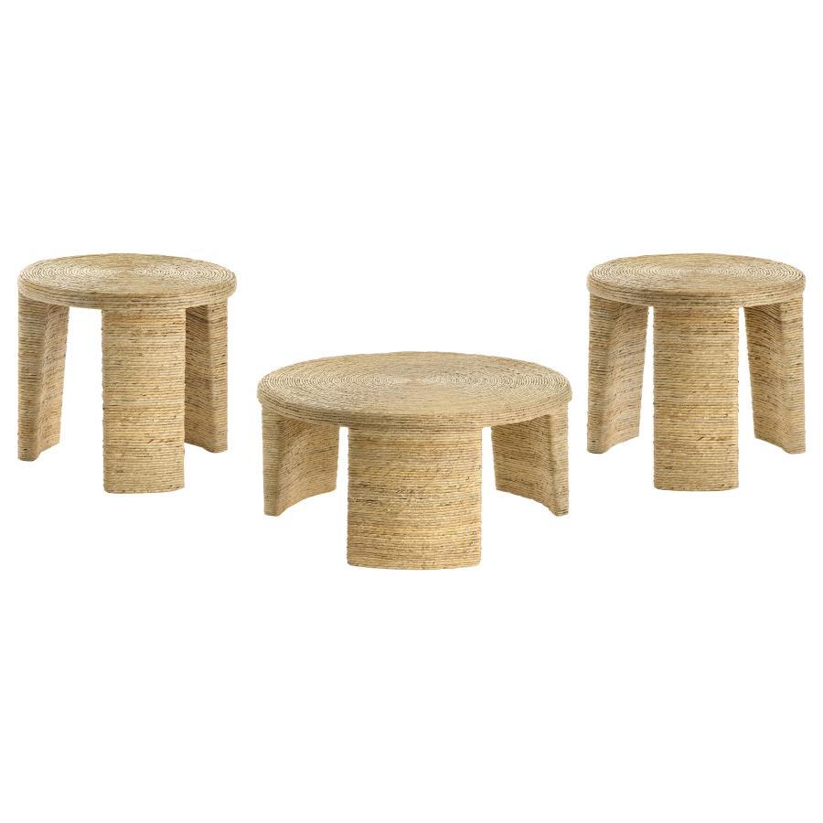 Artina - Rattan Coffee And End Table Set by Coaster Fine Furniture | Bel Furniture