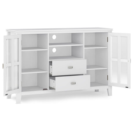 Artisan - Handcrafted, Tall TV Media Stand by Simpli-Home | Bel Furniture