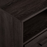 Contemporary 1 Drawer Nightstand - Charcoal by Walker Edison | Bel Furniture