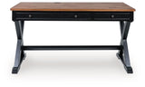 Wildenauer - Brown / Black - Home Office Desk by Signature Design by Ashley® | Bel Furniture