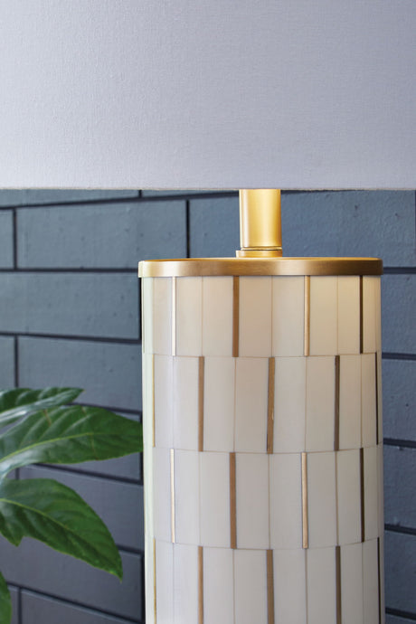 Faridworth - Poly Table Lamp - White / Gold Finish - view 3