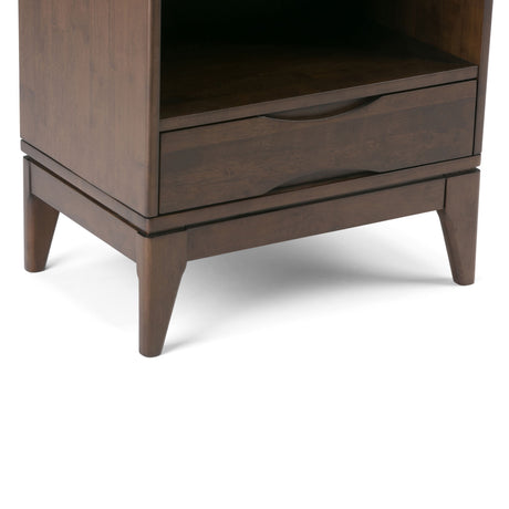 Harper - Bookcase With Storage - Walnut Brown by Simpli-Home | Bel Furniture