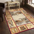 Nature's Nest - GC_CBL3003 Lodge Area Rug Red 8' x 10' by Icona Home Decor | Bel Furniture