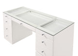 Avery - Vanity Set (With LED Luxo Mirror) - White