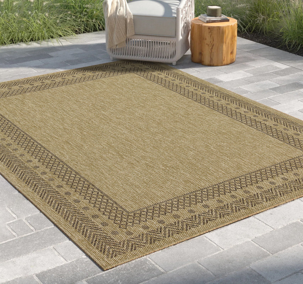 Earth - Polypropylene, Indoor, Outdoor Area Rug Versatile Elegance by Icona Home Decor | Bel Furniture
