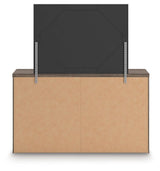 Kendanport - 4 Pc. - King Platform Bed, Dresser, Mirror And Nightstand - Brown / White