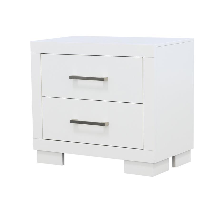Jessica - 2-Drawer Nightstand by CoasterEssence | Bel Furniture