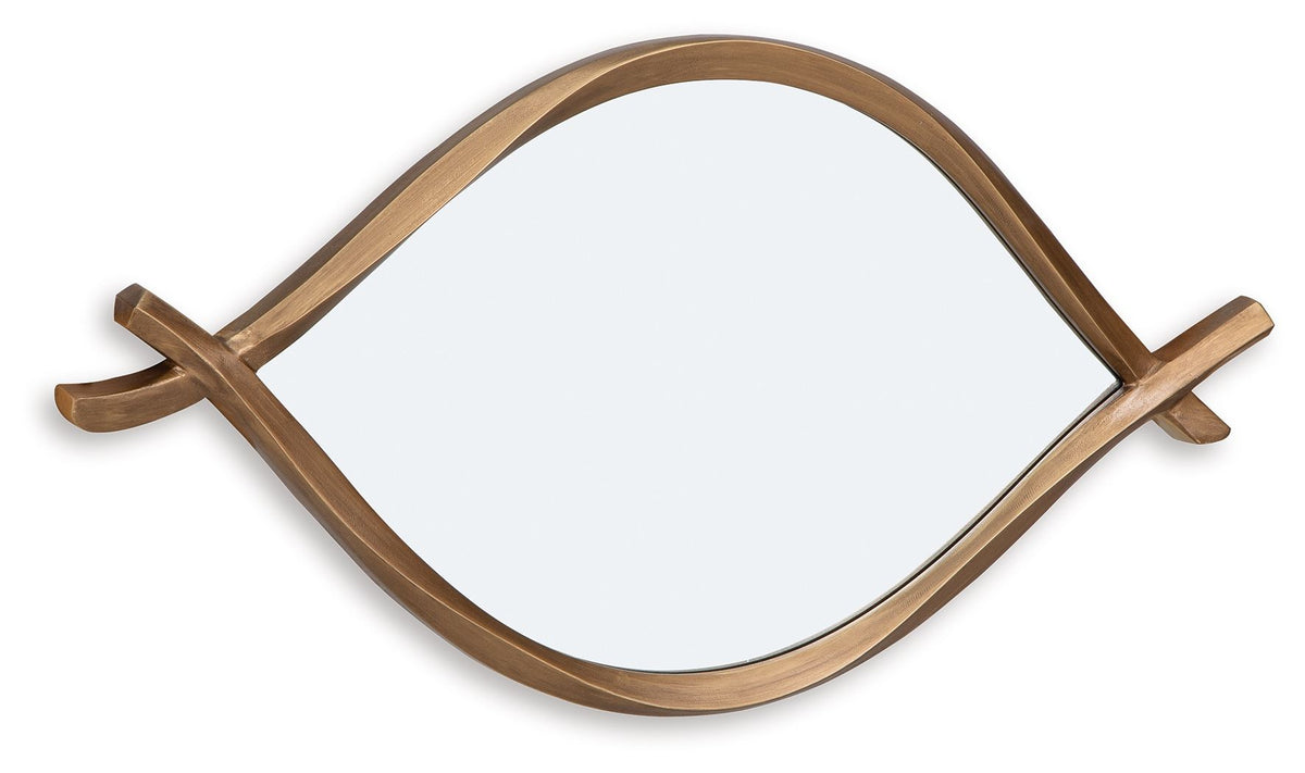 Bartner - Antique Gold Finish - Accent Mirror by Signature Design by Ashley® | Bel Furniture