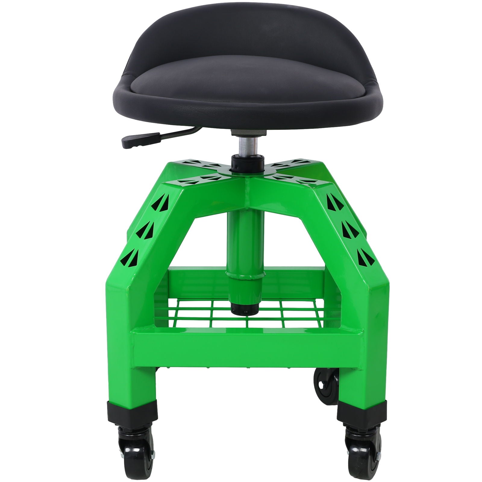 Pneumatic 360 Degree Swivel Stool, Mechanics Rolling Creeper Seat, Heavy Duty Rolling Mechanics Stool, Shop Stool With Casters