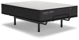 Ashley Sleep Limited Edition Firm innerspring mattress on adjustable bed frame, black textile with gray top - Bel Furniture