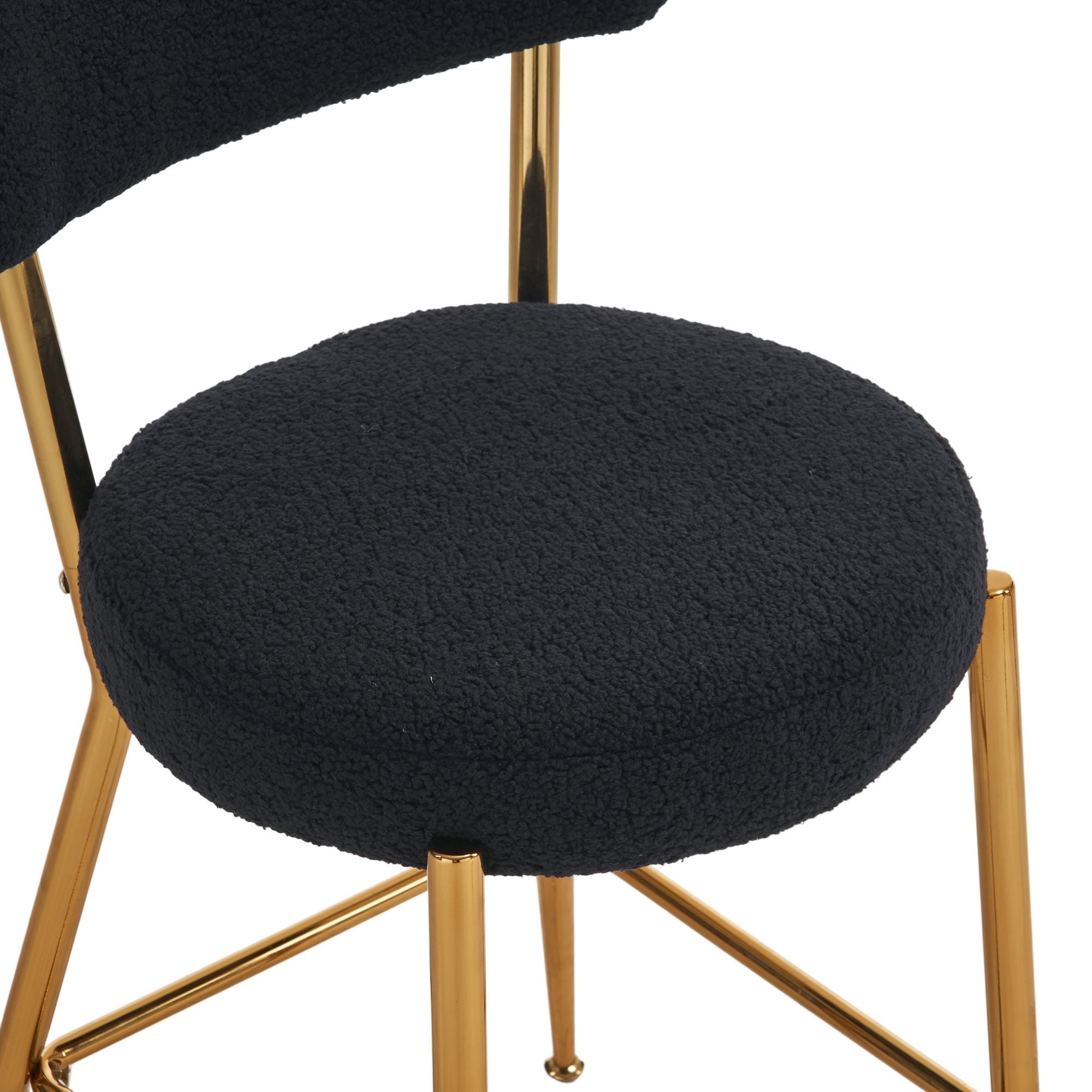 Modern Teddy Fabric Upholstered Bar Stools