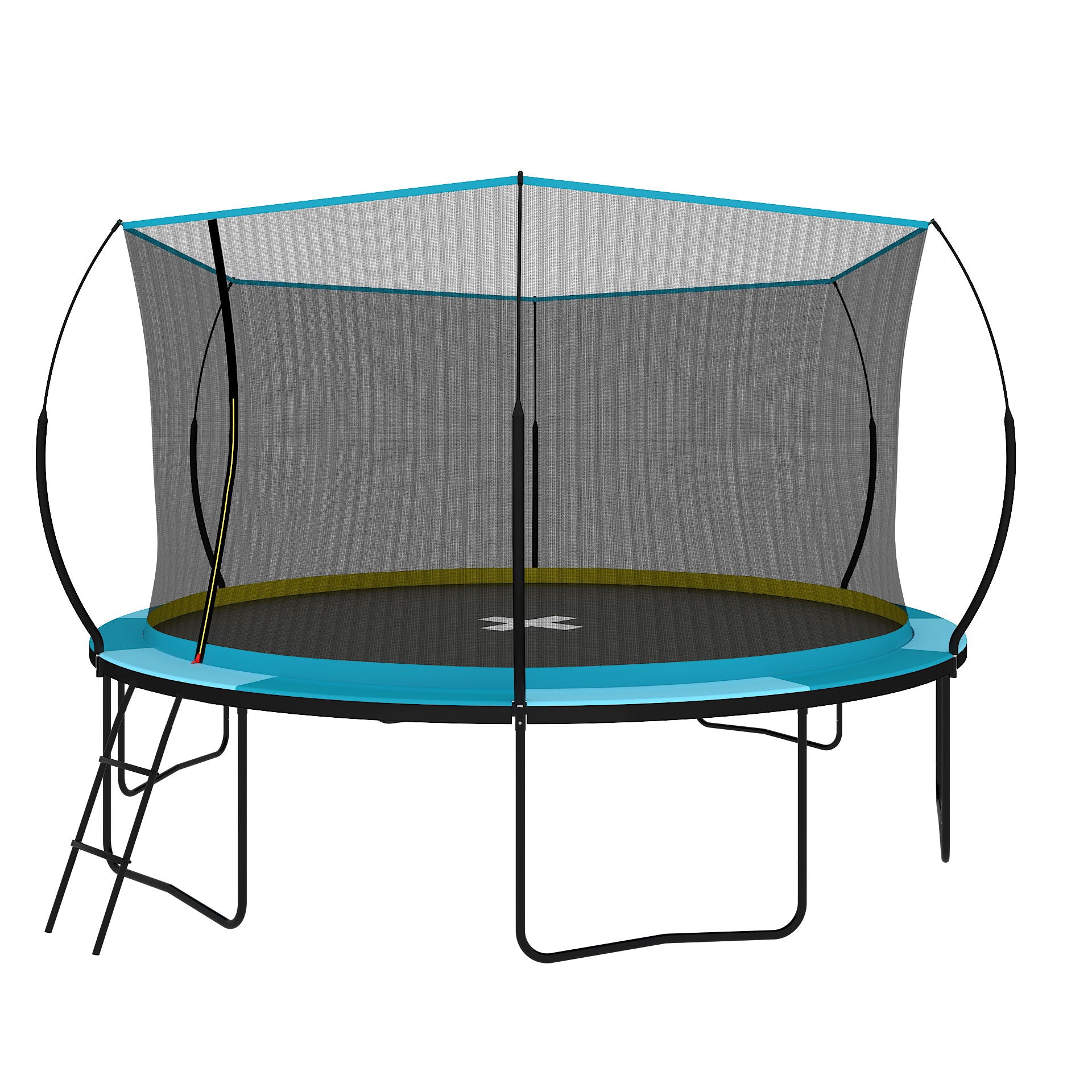 Recreational Trampolines With Enclosure For Kids And Adults With Patented Fiberglass Curved Poles