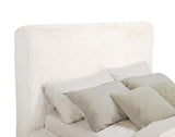 Rebecca - Faux Fur Upholstered Bed by Coaster Fine Furniture | Bel Furniture